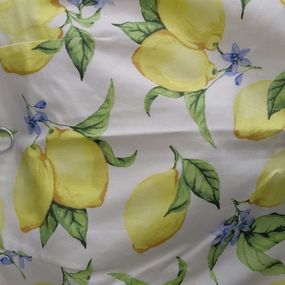 TALBOTS womens Lemon Print A Line Skirt Cute Fun Summer Spring Size 10 - Picture 3 of 5